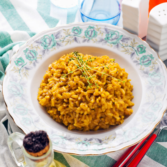 Risotto alla Milanese with Arborio Rice
