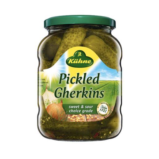 Gherkins Sweet and Sour Kuhne 720ml