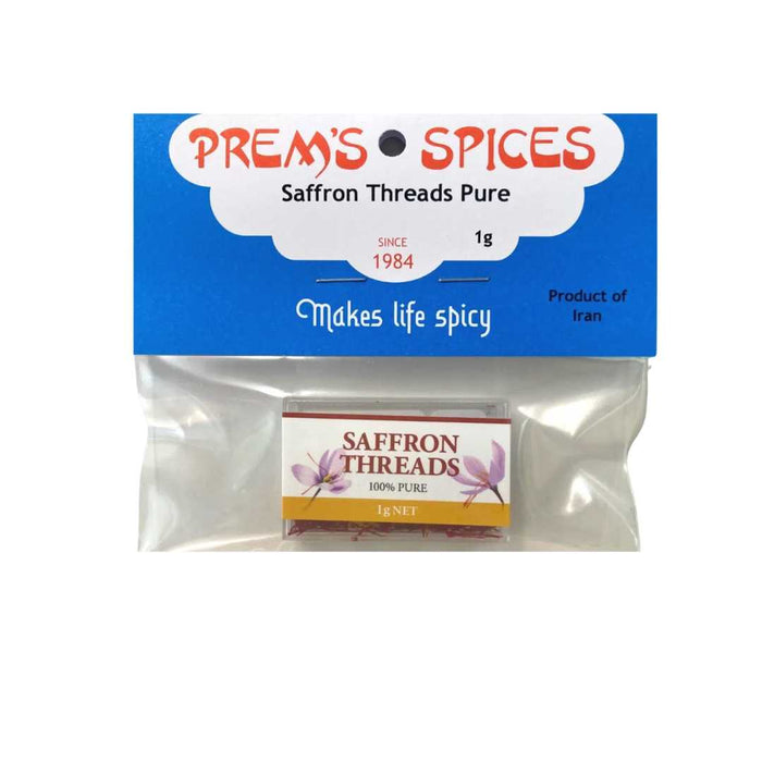 Saffron Threads Prem's Spices 1g