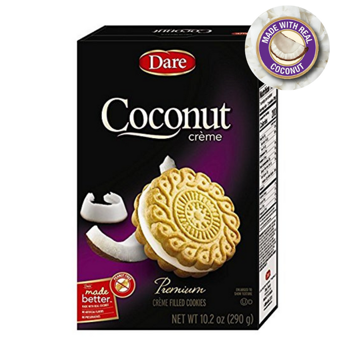 Dare Coconut Cookies Cream-filled 300g