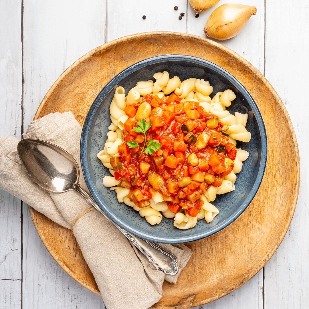 Al Bronzo Spirals with Mediterranean Tomato Sauce