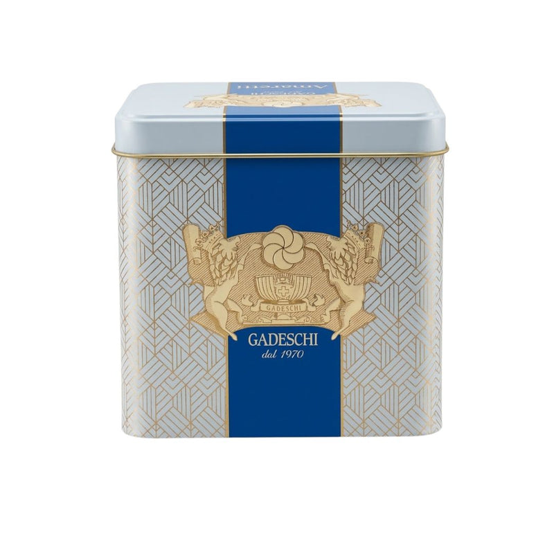 Amarettini Biscuits in Emblem Tin 200g by Gadeschi | Christmas Cookies