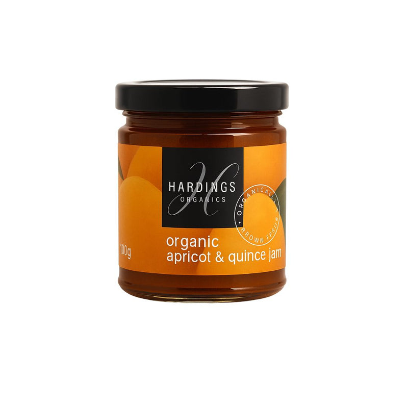 Hardings Organic Apricot and Quince Jam 100g