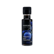 Bottle of Hardings Fine Foods balsamic port reduction on a white background