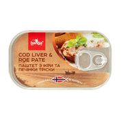 Canned Cod Liver Pate with Roe Banga 100g | Premium Fish Pâté