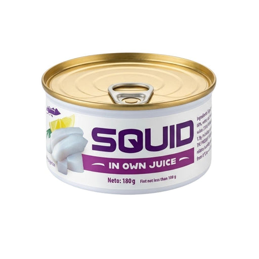 Canned Squid in own juice Banga 180g