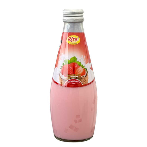 Coconut Milk Drink with Nata de Coco Strawberry Flavour Rita 290ml
