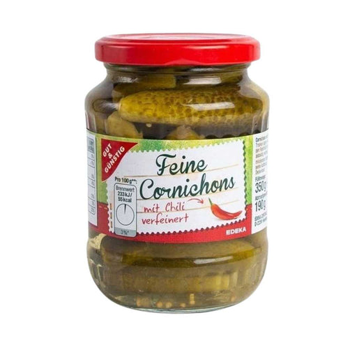 Cornichons with Chilli Gut & Günstig 350g