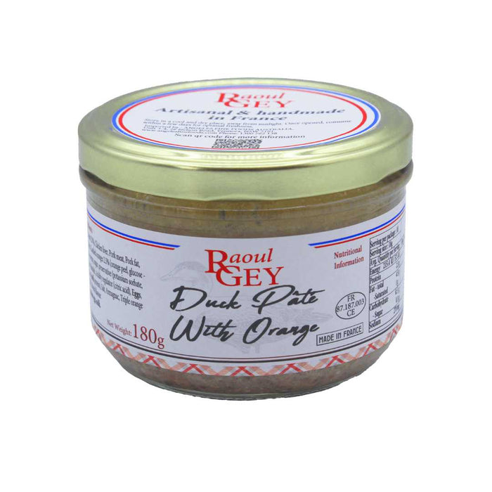 Duck Pate Traditional Recipe With Orange Raoul Gey 180g