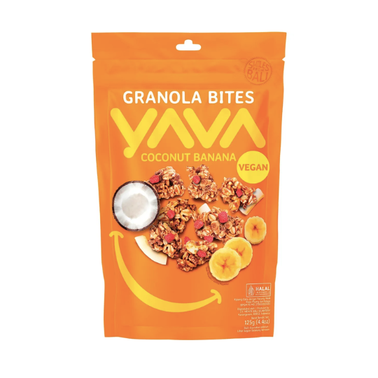Granola Bites Coconut Banana Yava 125g — Gourmet World Foods