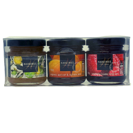 Jam Set Gourmet Foods | Jam Gift Set 3x100g Hardings — Gourmet World Foods