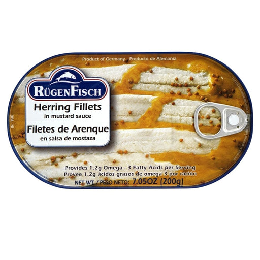 Rugen Fisch Herring Fillets in Mustard 200g