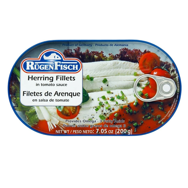 Rugen Fisch Herring Fillets in Tomato Sauce 200g