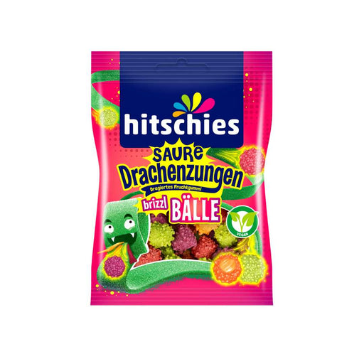 Hitschies Sour Dragon Tongues Brizzl Balls 100g