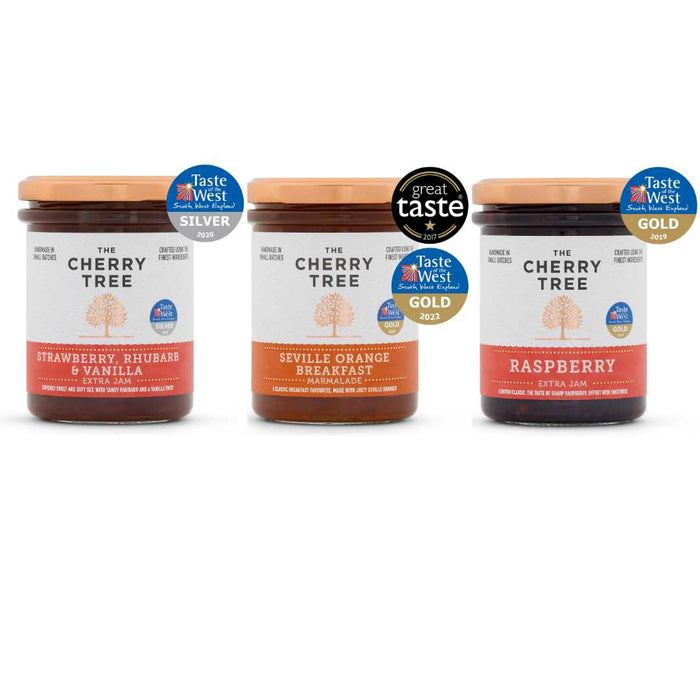 Jams & Marmalades British Selection The Cherry Tree Value Pack 3 x 225g