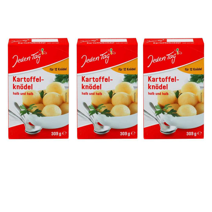 Potato Dumplings Half & Half Mix Jeden Tag Value Pack 3 x 309g