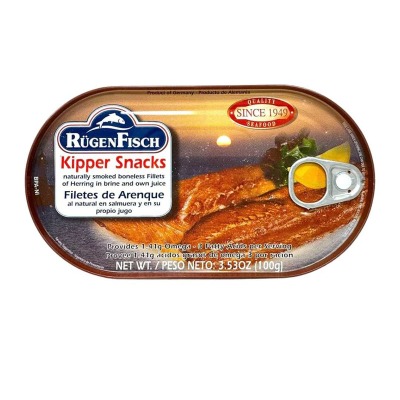 Rugen Fisch Kipper Snack 100g | Smoked Herring Fillets