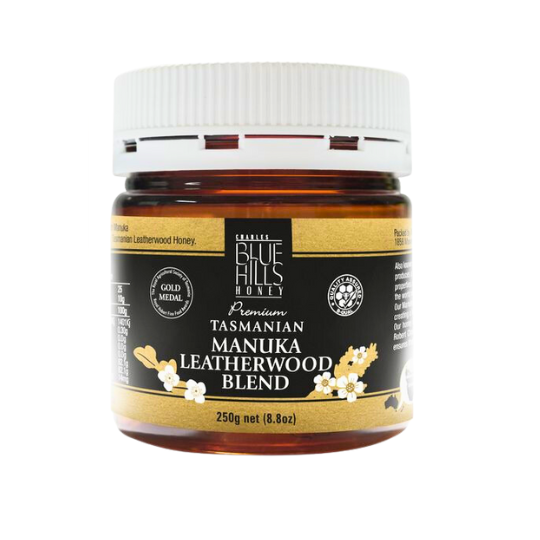 Manuka Honey Tasmania Leatherwood Blend Blue Hills 250g | 8.8oz