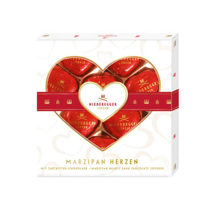 Marzipan Hearts Gift Box Niederegger 125g