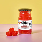 Cocktail Cherries with Stem Maraschino Flavour Opies 225g