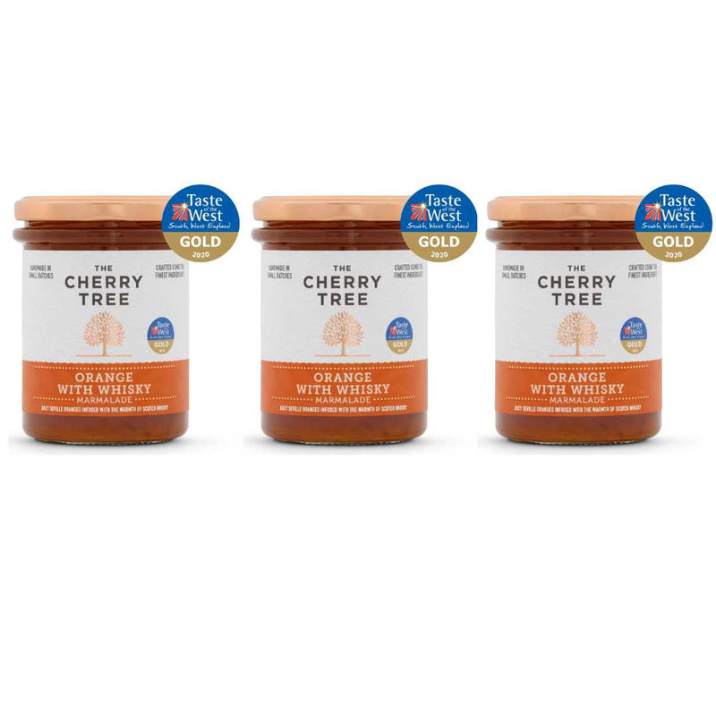 Orange Marmalade with Whisky Value Pack The Cherry Tree 3 x 225g