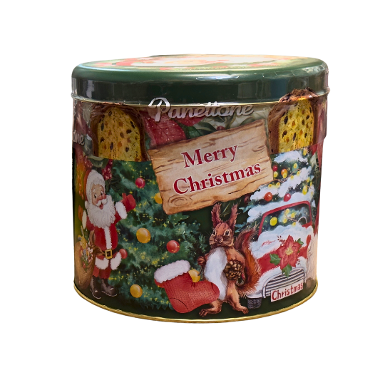 Panettone in Christmas Tin Dolce Forneria 1Kg