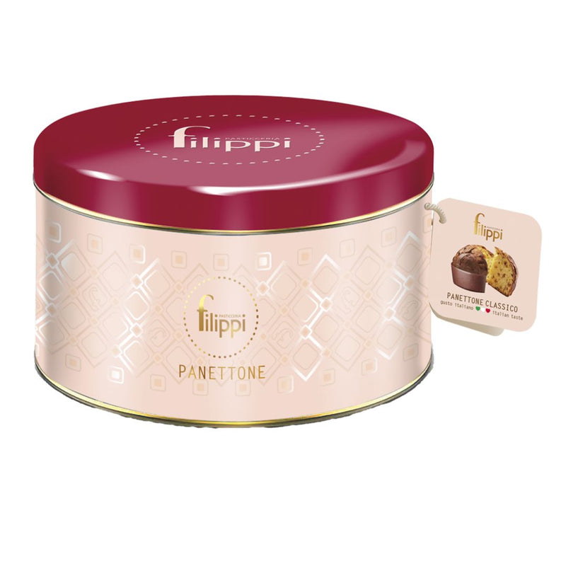 Classic Panettone in Luxury Tin Filippi 1Kg