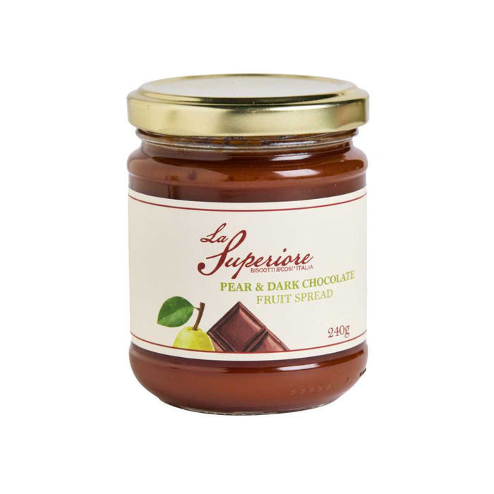 Italian Pear & Dark Chocolate Spread La Superiore 240g