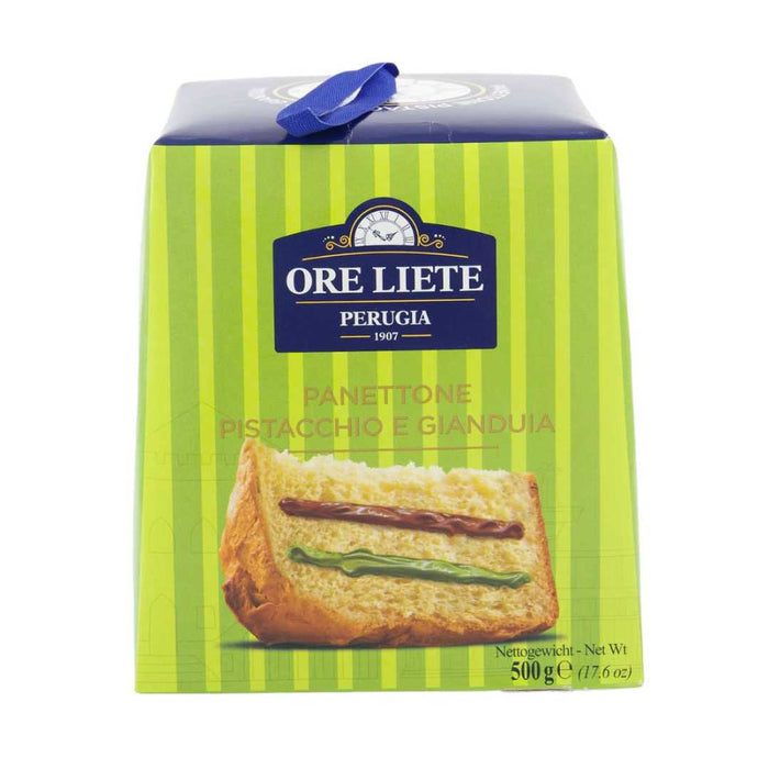 Pistachio Panettone with Hazelnut Ore Liete 500g