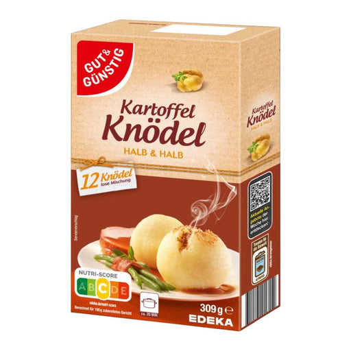 Potato Dumplings Half & Half Mix Gut & Günstig 309g | 12 Knödel