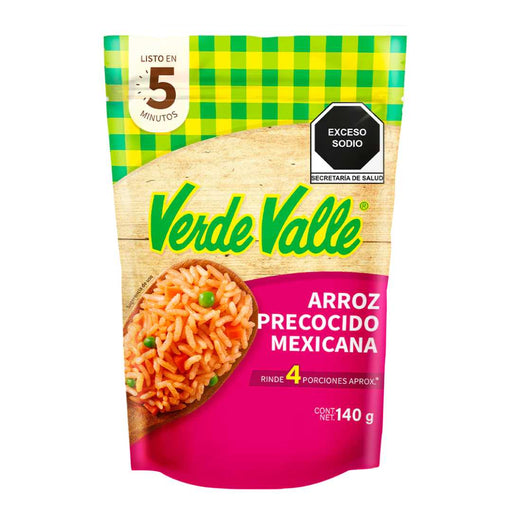 Verde Valle Precooked Rice Mexicana 140g