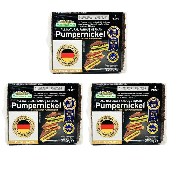 Pumpernickel Mestemacher Value Pack 3 x 250g