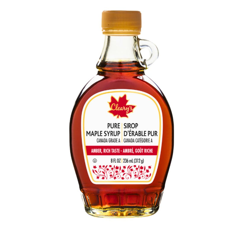 Pure Maple Syrup Grade A Cleary's 236ml