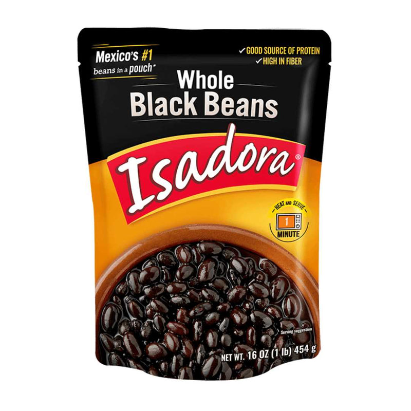 Isadora Whole Black Beans in Pouch 430g | Frijoles Negros