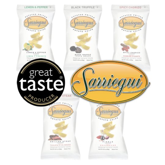 Gourmet Potato Chips Salted with EVOO Sarriegui 125g