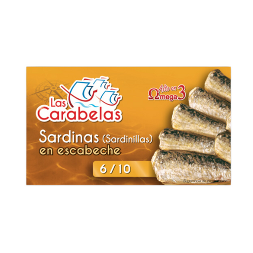 Small Sardines in Escabeche (Sardinillas) Las Carabelas 85g