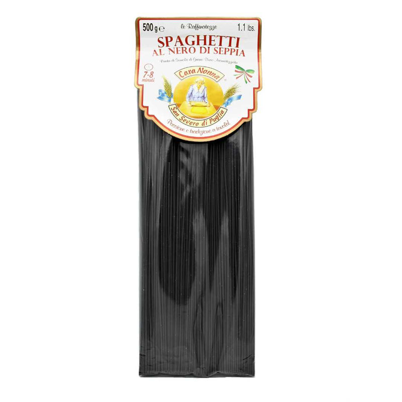 Spaguetti Al Nero Di Seppia Cara Nonna 500g | Squid Ink Pasta