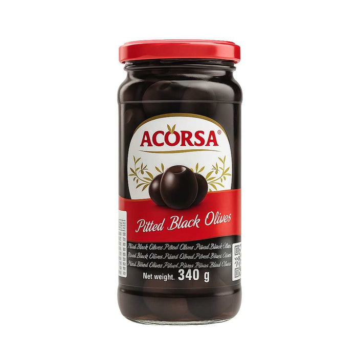Pitted Black Spanish Olives Acorsa 340g | Spanish Foods