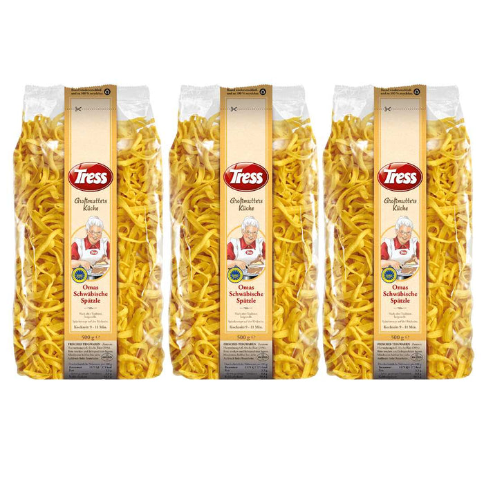 Spaetzle Egg Noodles Value Pack 3 x 500g | German Spätzle by Tress GK