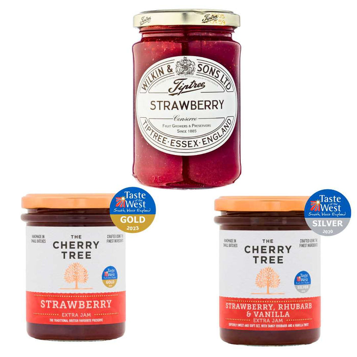 Strawberry Jam Luxury Pack | Tiptree Wilkin & Sons + The Cherry Tree