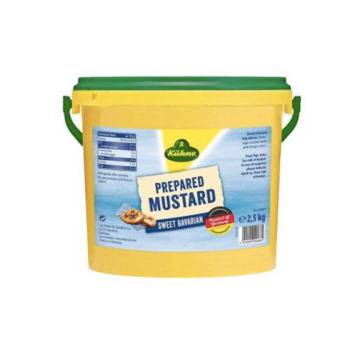 Sweet Mustard Bavarian Style Kuhne 2.5Kg | German Mustard