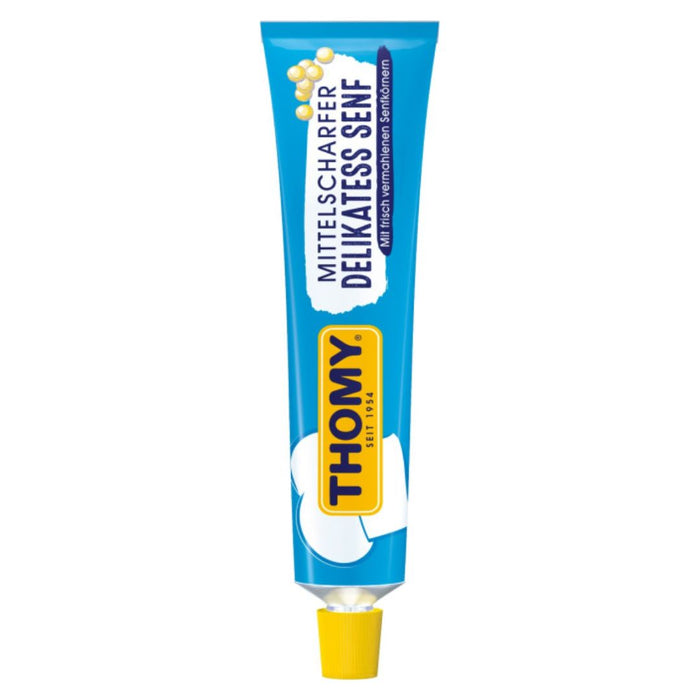 Thomy Mustard Delikatess Tube 200ml | German Mustard