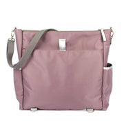Diaper Bag and Backpack Kiwisac Kamamito Taupe Pink Rose - Shoesandbagx