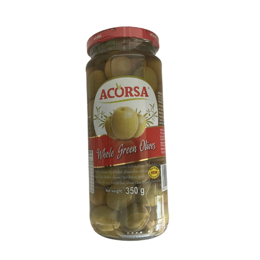 Whole Green Olives Acorsa jar 340g