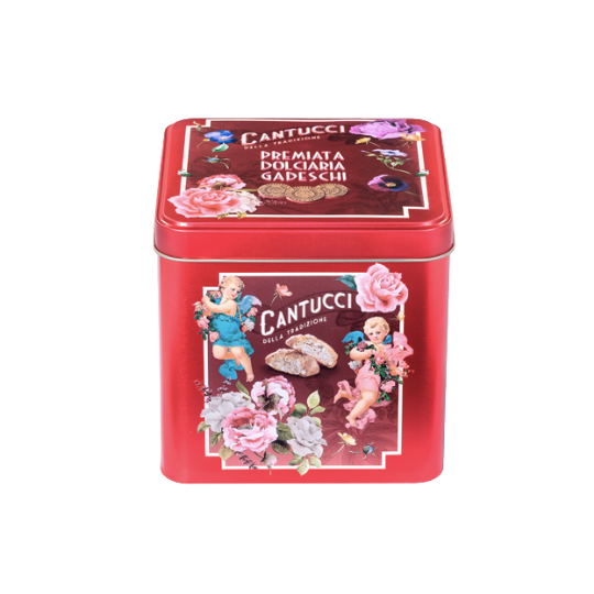 Italian Biscuits Cantucci Traditional Angel Tin 200g by Gadeschi