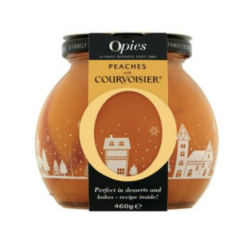 Opies Peaches in syrup with Courvoisier 460g