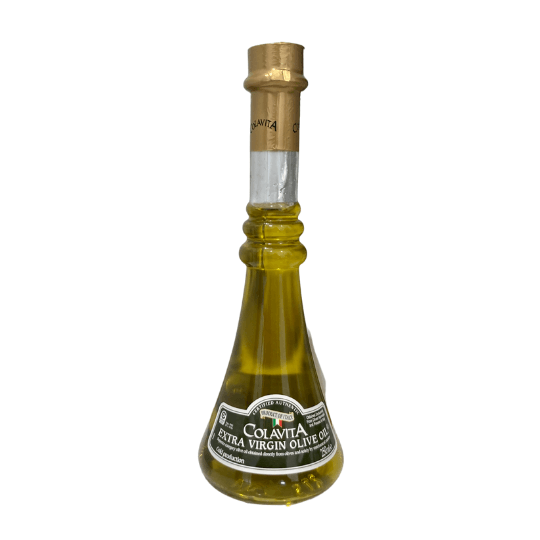 Colavita Extra Virgin Olive Oil 250ml in Vintage Bottle tall decanter