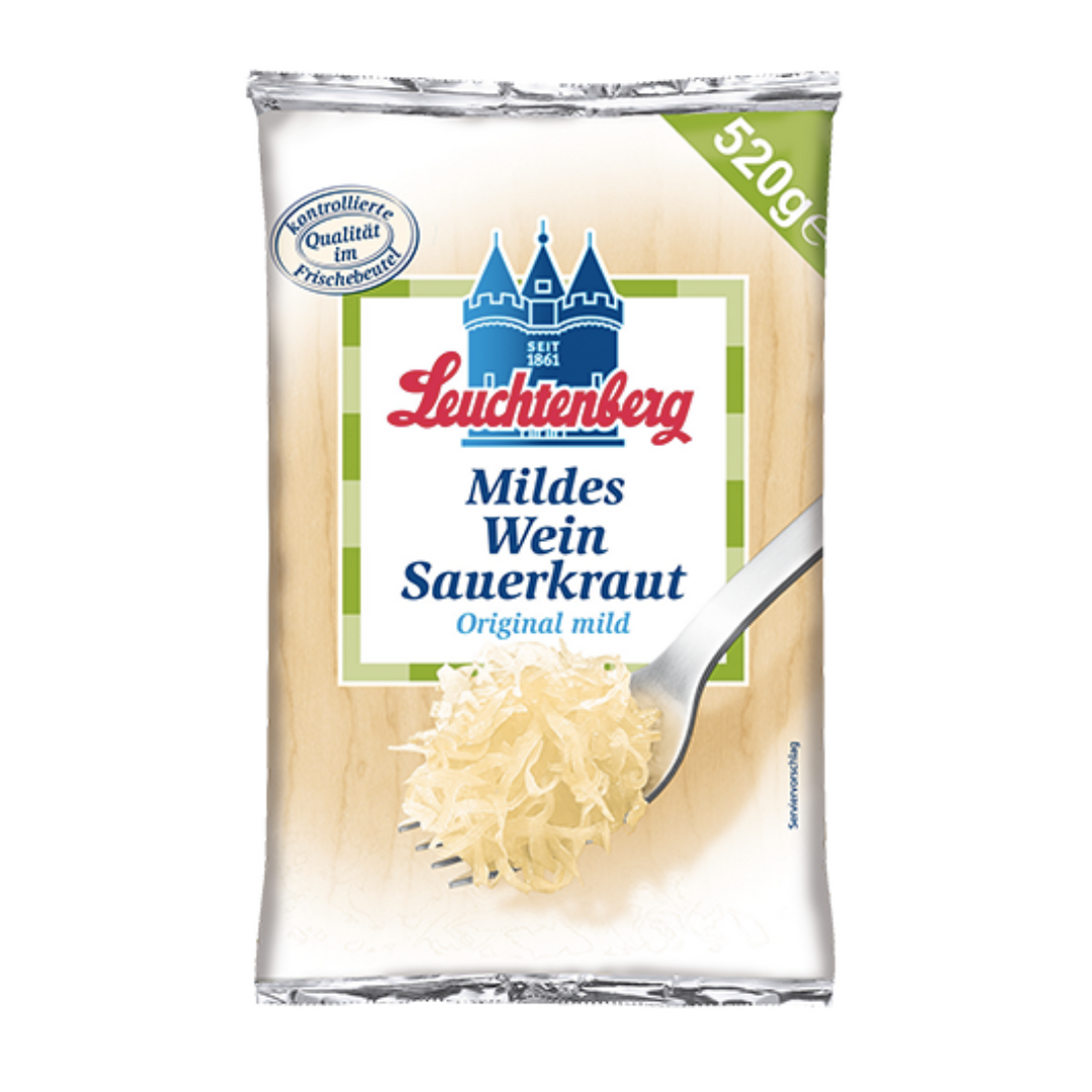 Sauerkraut Neuss Style Leuchtenberg 520g German Foods — Gourmet World Foods