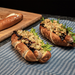 Pretzel Hot Dog with Cornichons