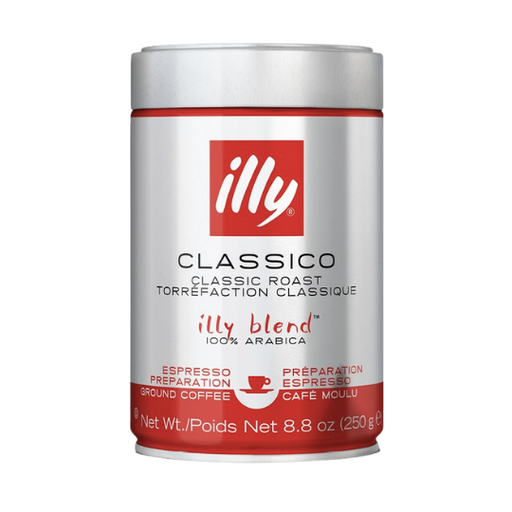 Illy Coffee | Classico Espresso Ground  Coffee 250g
